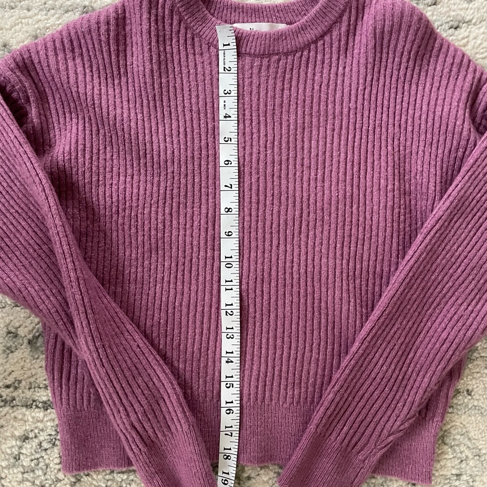 Plum cropped sweater purchased from Nordstrom worn once
